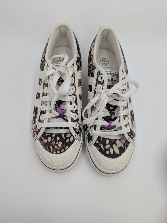Adidas NIZZA Platform Butterfly Print Canvas Sneakers Women's Size 8 - Picture 1 of 3